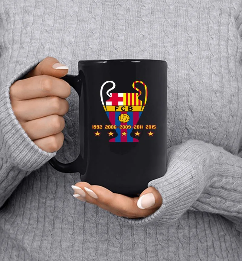 F.C. Barcelona 5th Champions League star Mug F.C. Barcelona 5th Champions League star Mug
