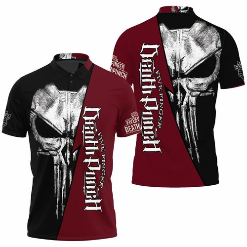 Five Fingers Death Skull For Lovers 3D All Over Print Polo Shirt Five Fingers Death Skull For Lovers 3D All Over Print Polo Shirt