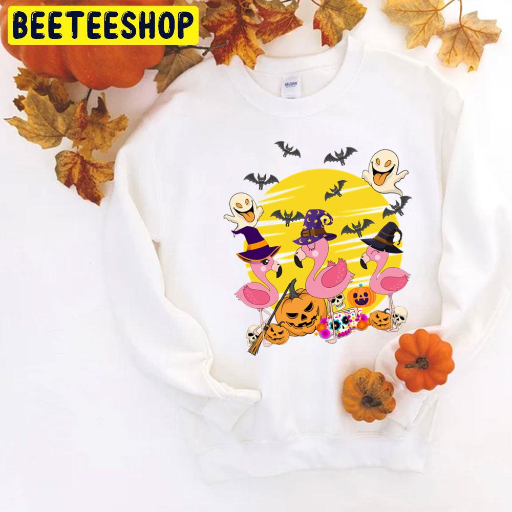 Flamingo Pumpkin Boo Halloween Trending Unisex T-Shirt Flamingo Pumpkin Boo Halloween Trending Unisex T-Shirt