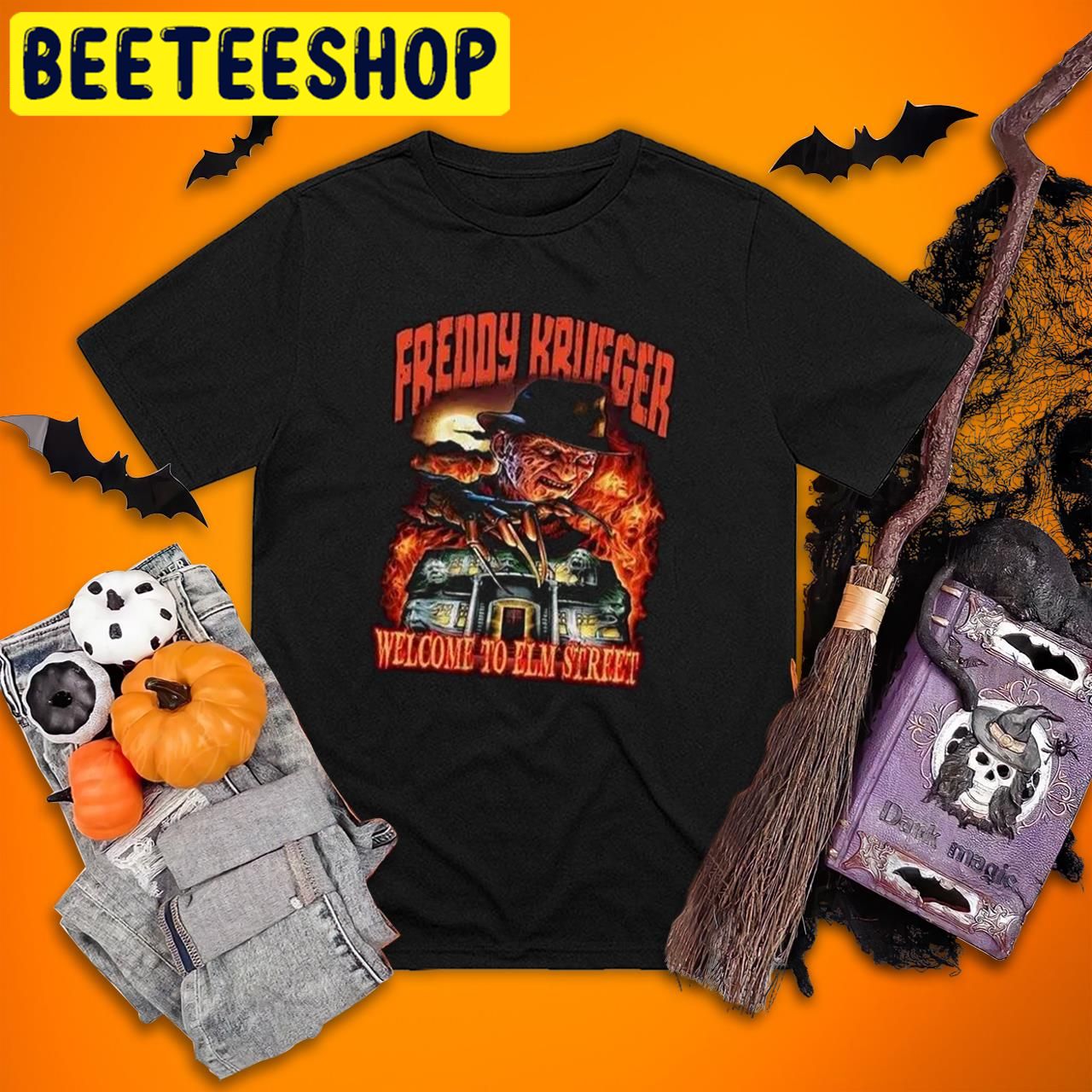 Freddy Kruegerclassic Unisex Vintage Nightmare Elm Street Halloween Trending Unisex T-Shirt Freddy Kruegerclassic Unisex Vintage Nightmare Elm Street Halloween Trending Unisex T-Shirt