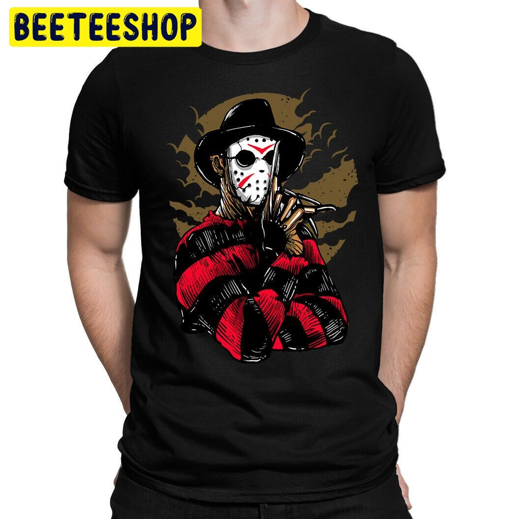 Freddy Vs Jason Mashup Happy Halloween Trending Unisex Shirt Freddy Vs Jason Mashup Happy Halloween Trending Unisex Shirt