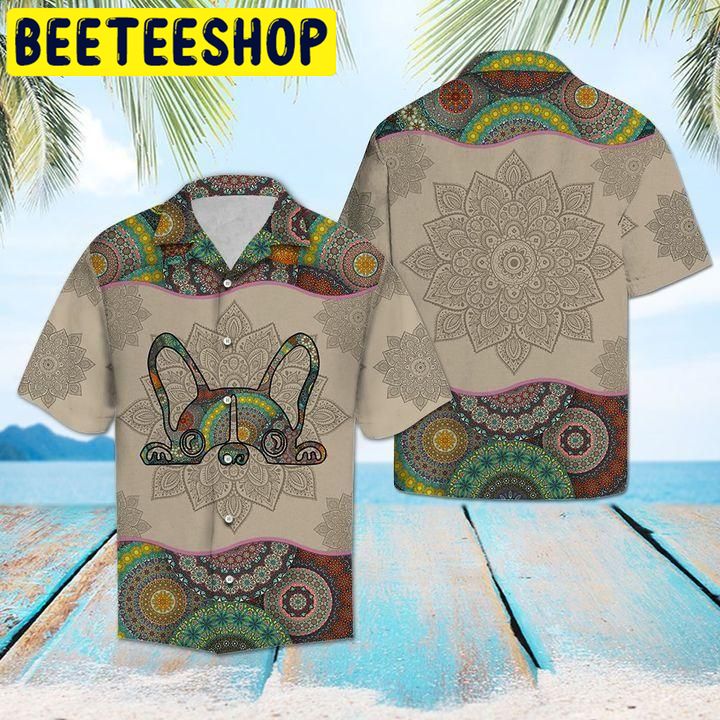 French Bulldog Mandala Hawaiian Shirt French Bulldog Mandala Hawaiian Shirt