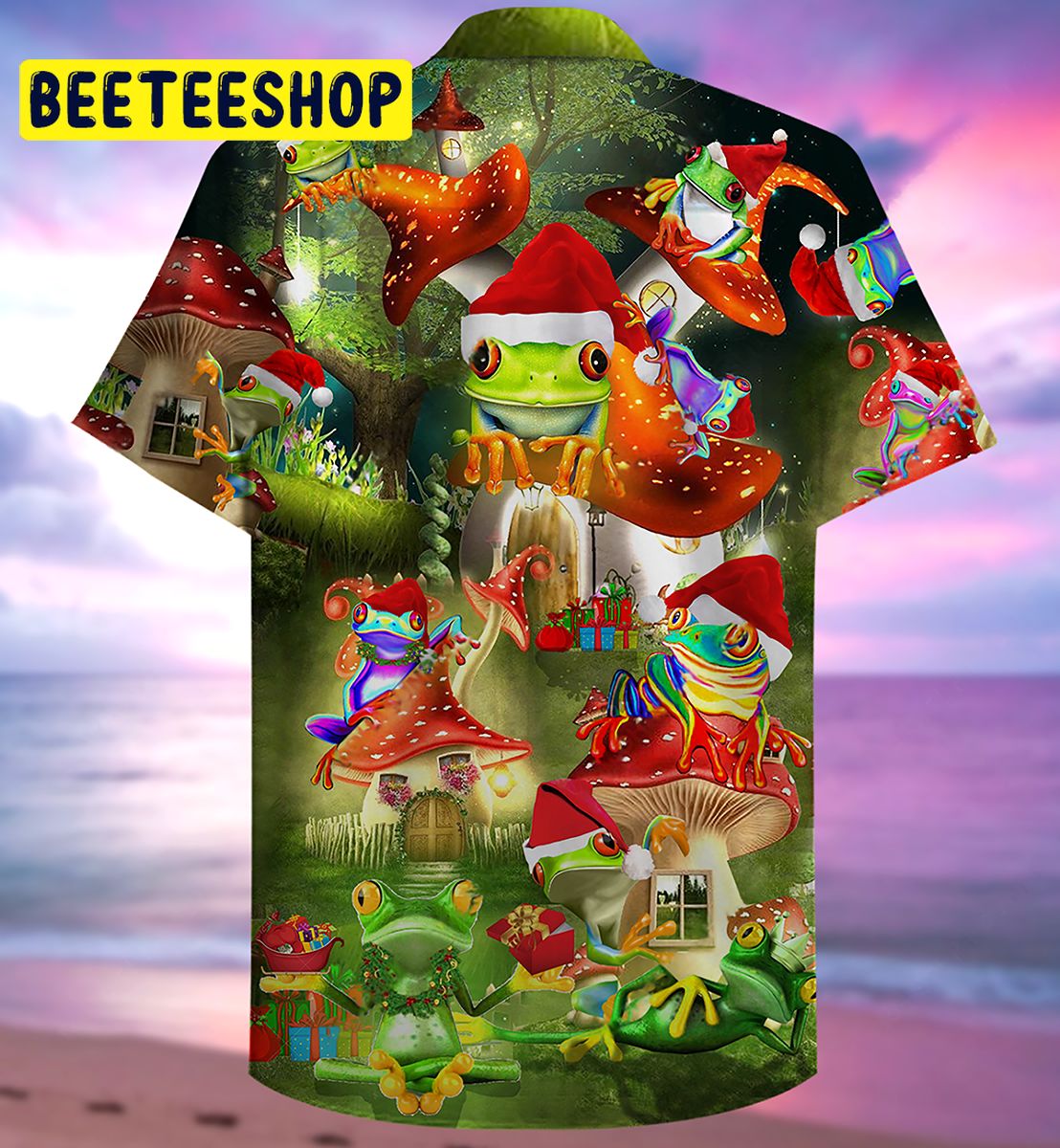 Frog Christmas Trending Hawaiian Shirt Frog Christmas Trending Hawaiian Shirt