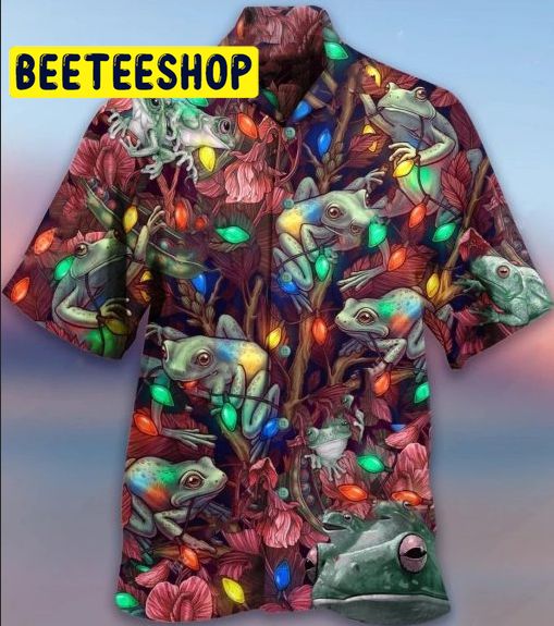 Frog Light Bulb Hawaiian Shirt Frog Light Bulb Hawaiian Shirt