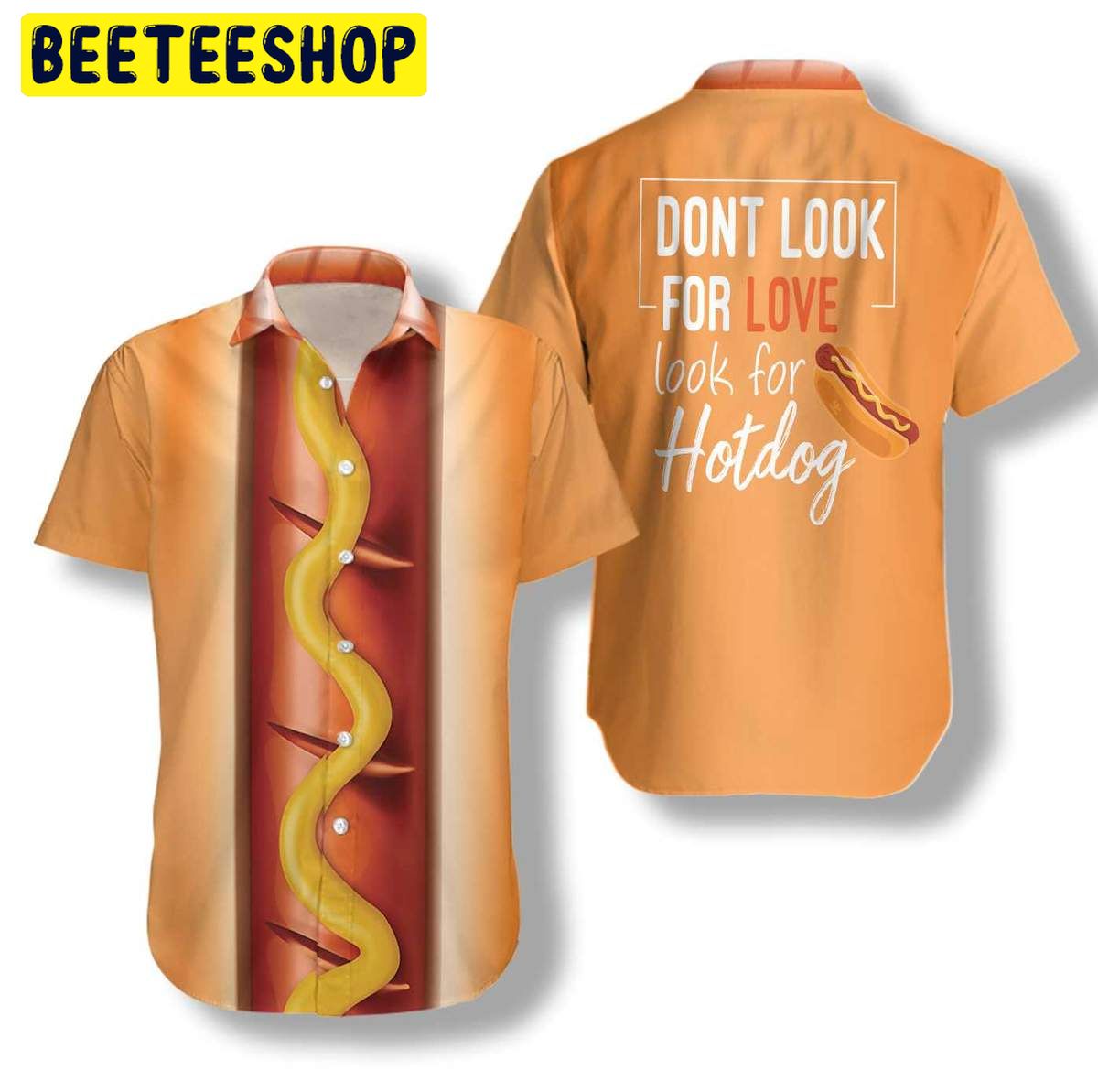 Funny Hot Dog Trending Hawaiian Shirt Funny Hot Dog Trending Hawaiian Shirt