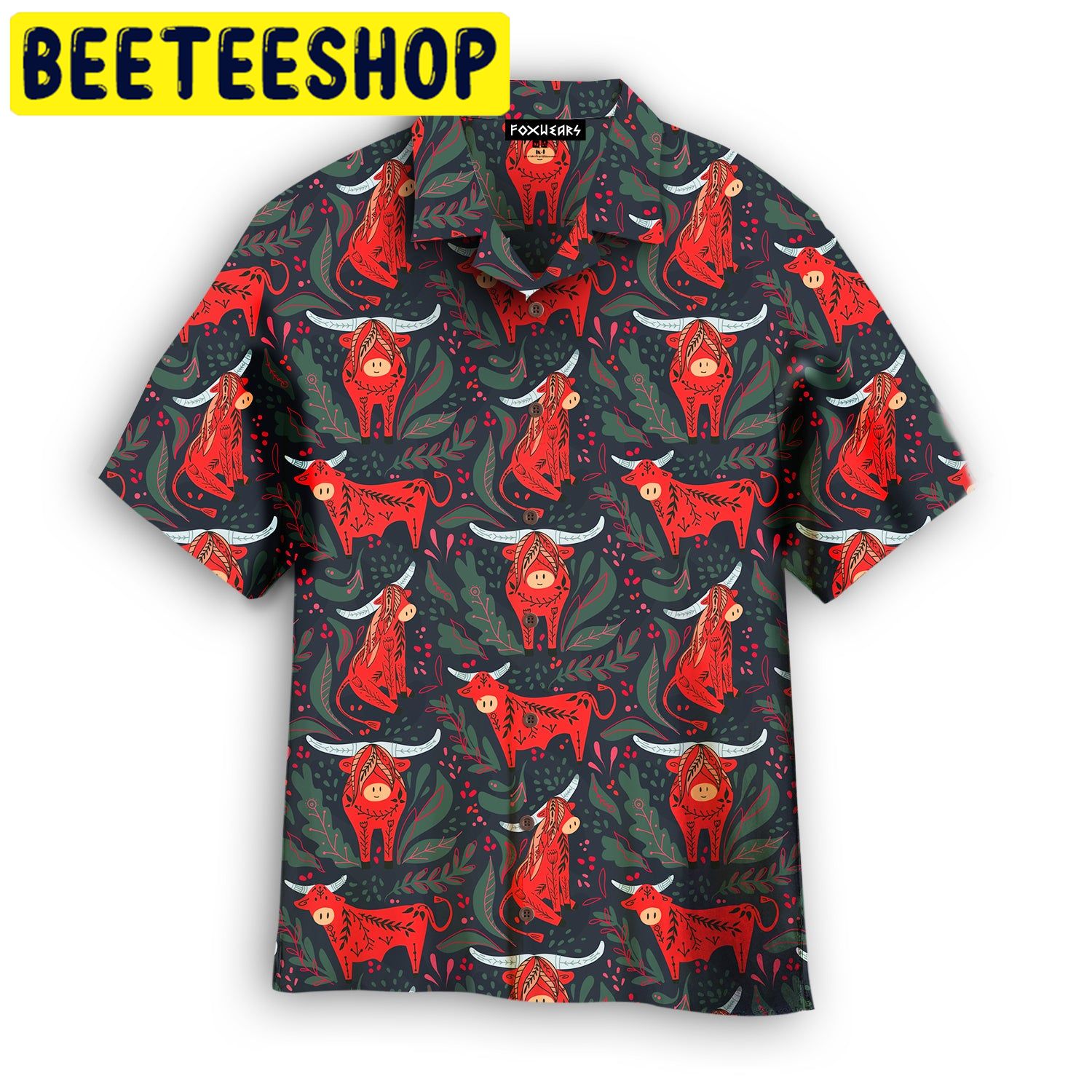 Funny Red Bulls Hawaiian Shirt Funny Red Bulls Hawaiian Shirt