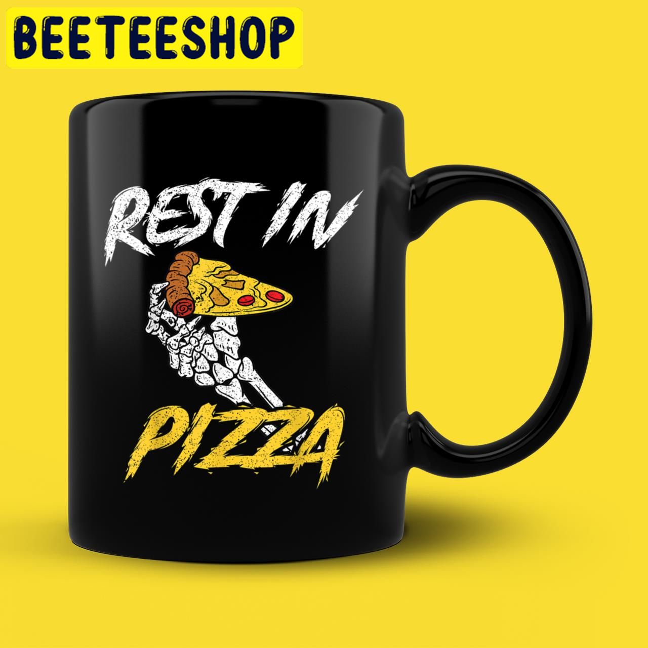 Funny Rest In Pizza Scary Skeleton Halloween Trending Unisex T-Shirt Funny Rest In Pizza Scary Skeleton Halloween Trending Unisex T-Shirt
