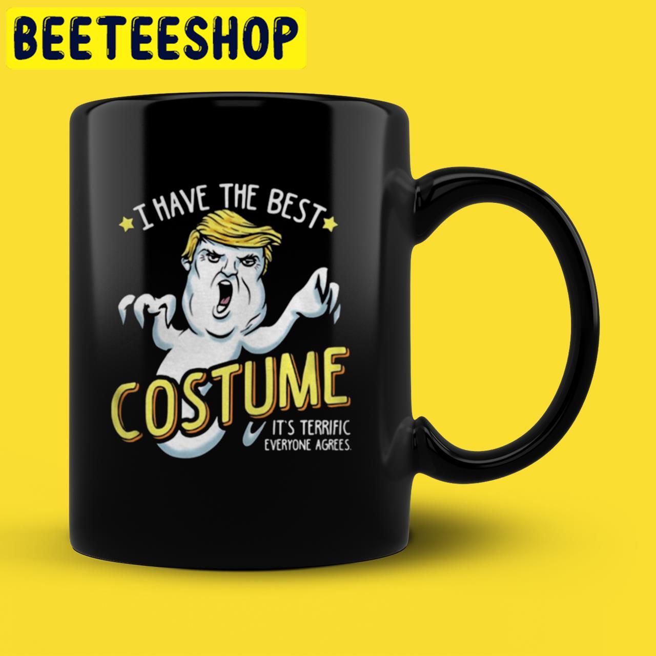 Funny Trumps Costume Ghost Donald Trump Spooky Night Halloween Trending Unisex T-Shirt Funny Trumps Costume Ghost Donald Trump Spooky Night Halloween Trending Unisex T-Shirt