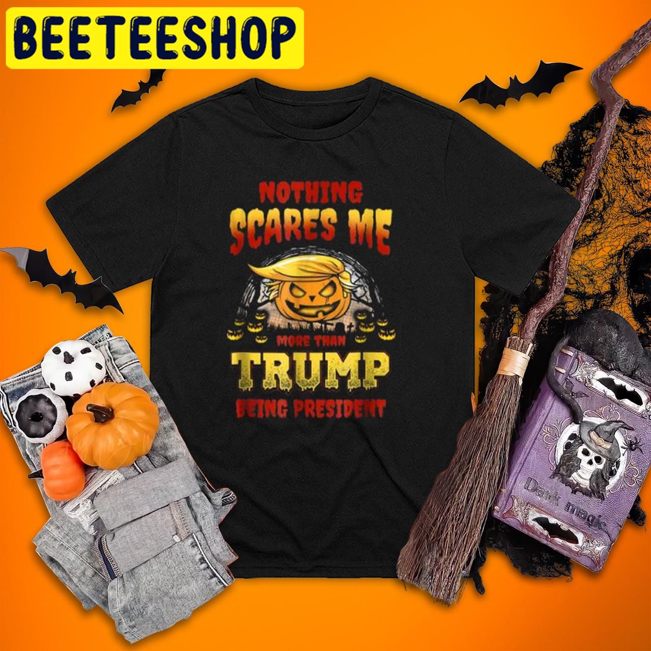 Funny Trumps Nothing Scares Me Halloween Trending Unisex T-Shirt Funny Trumps Nothing Scares Me Halloween Trending Unisex T-Shirt