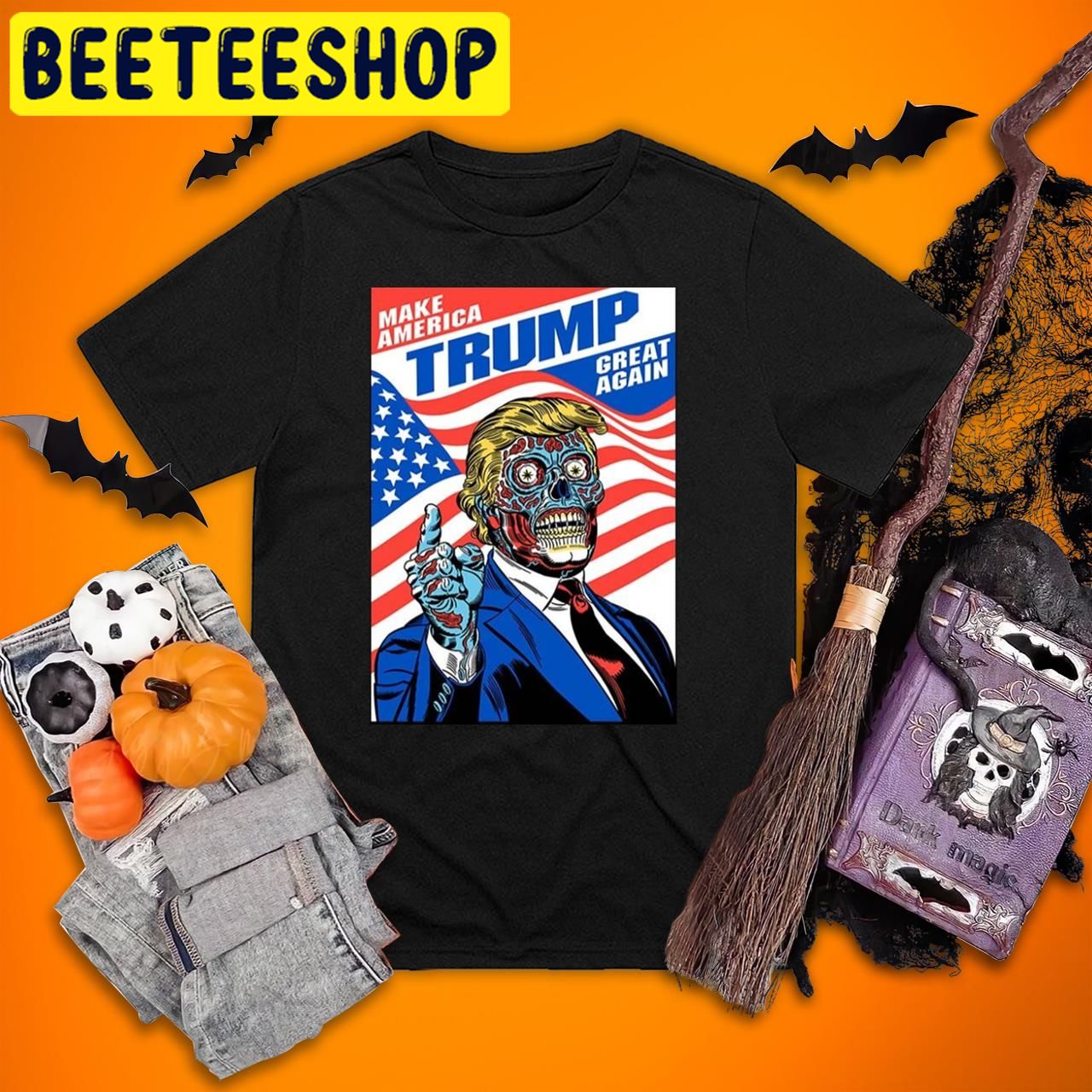 Funny Trumps Zombie Sublimation Halloween Trending Unisex T-Shirt Funny Trumps Zombie Sublimation Halloween Trending Unisex T-Shirt