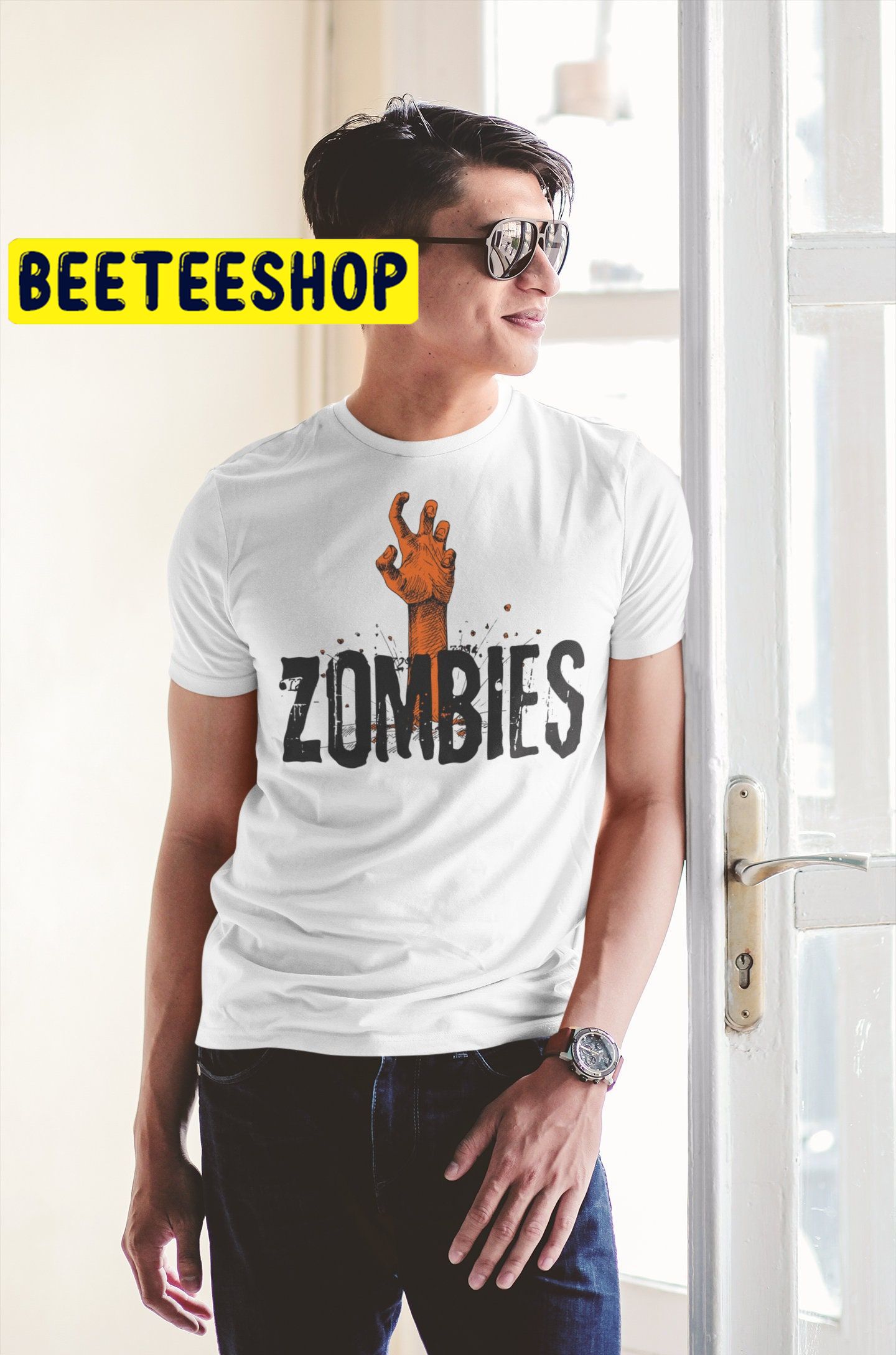 Funny Zombie Hand HalloweenTrending Unisex Shirt Funny Zombie Hand HalloweenTrending Unisex Shirt
