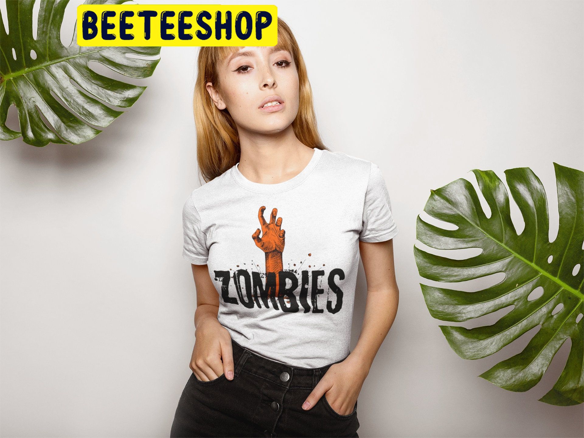 Funny Zombie Hand HalloweenTrending Unisex Shirt Funny Zombie Hand HalloweenTrending Unisex Shirt