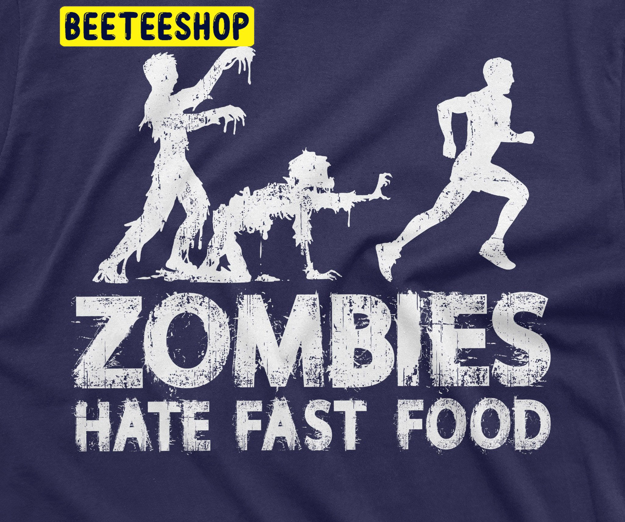 Funny Zombies Hate Fast Food Tee Halloween Trending Unisex Shirt Funny Zombies Hate Fast Food Tee Halloween Trending Unisex Shirt