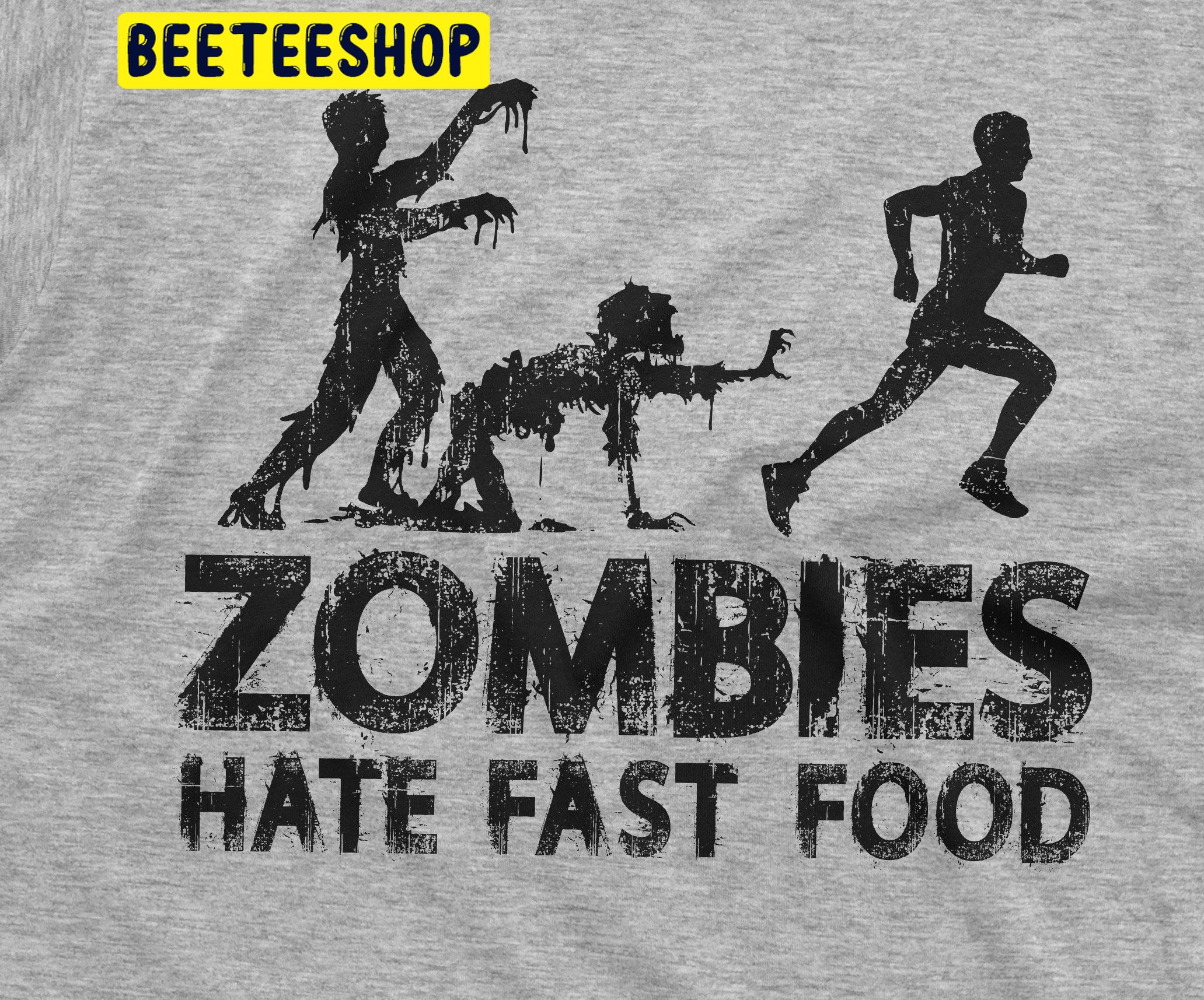 Funny Zombies Hate Fast Food Tee Halloween Trending Unisex Shirt Funny Zombies Hate Fast Food Tee Halloween Trending Unisex Shirt