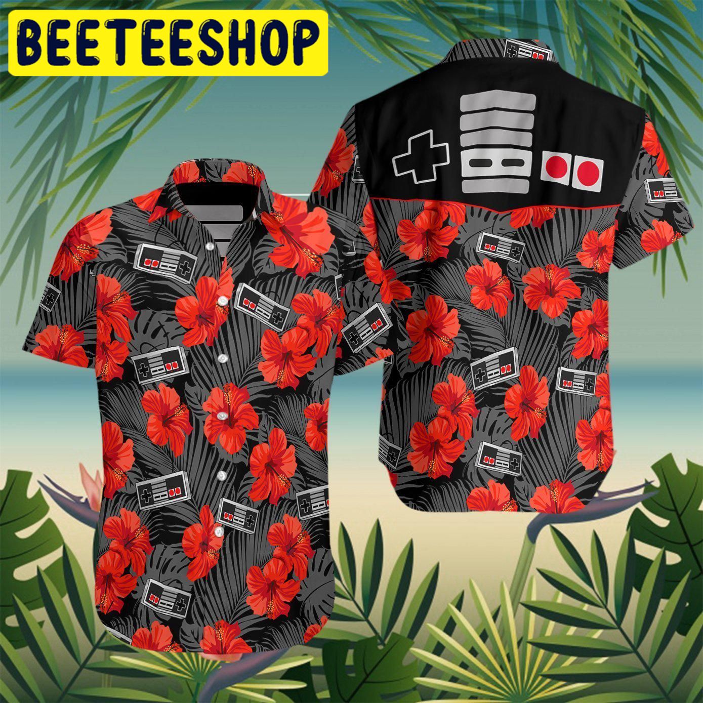 Gamepad Retro Hawaiian Shirt Gamepad Retro Hawaiian Shirt