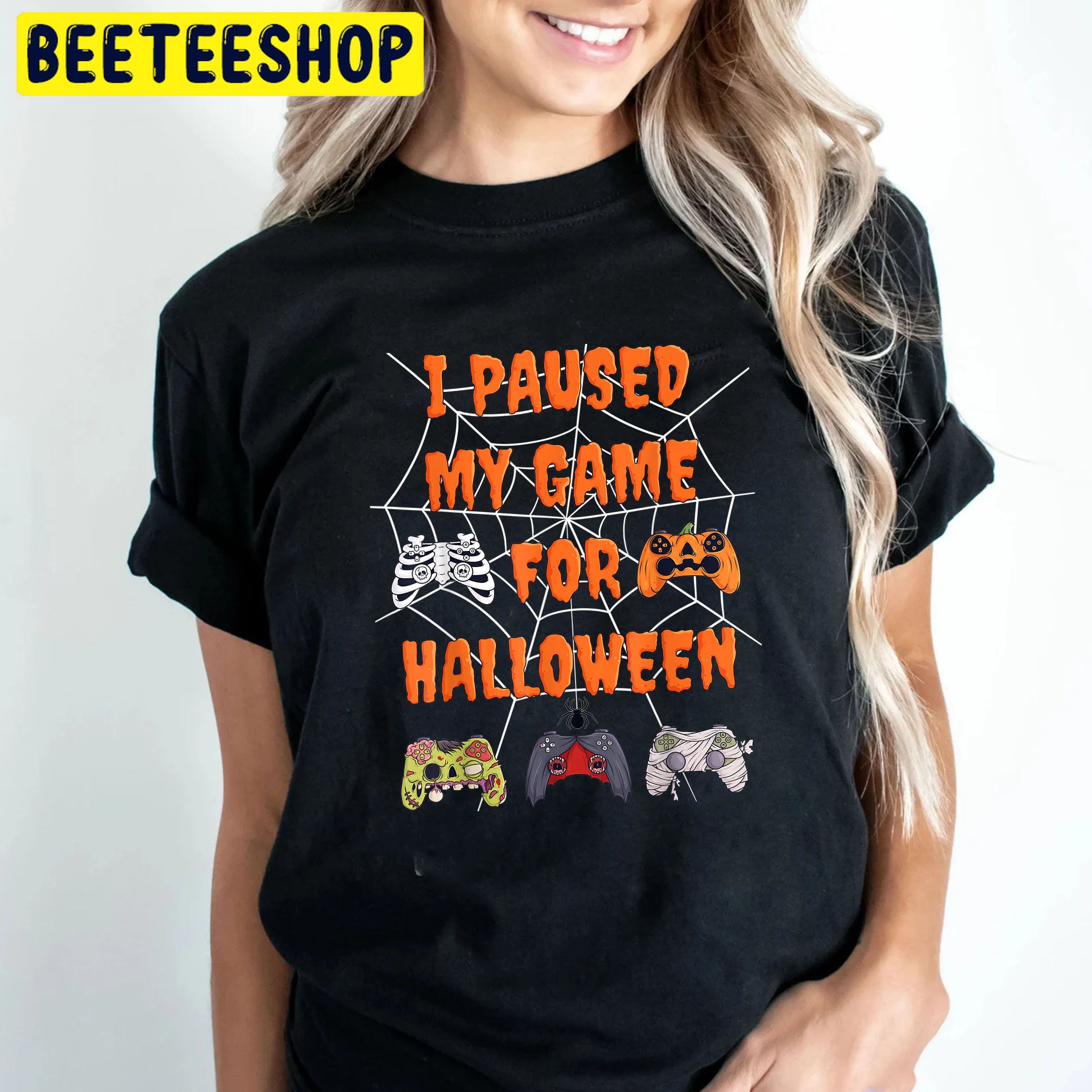 Gaming I Paused My Game For Halloween Funny Gamer Trending Unisex Shirt Gaming I Paused My Game For Halloween Funny Gamer Trending Unisex Shirt