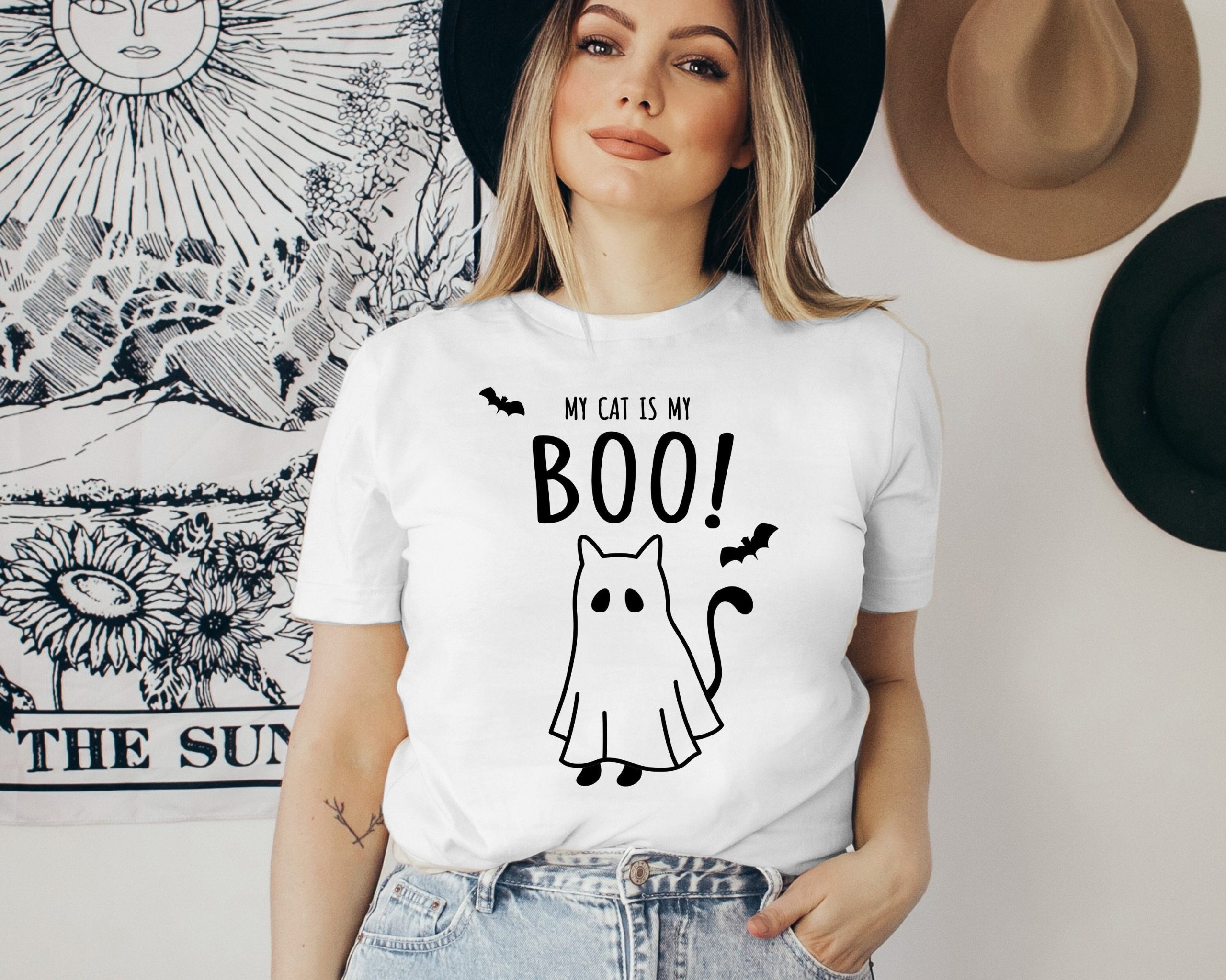 Ghost Cat Boo Svg Cute Funny Halloween Spooky Season Shirt Ghost Cat Boo Svg Cute Funny Halloween Spooky Season Shirt