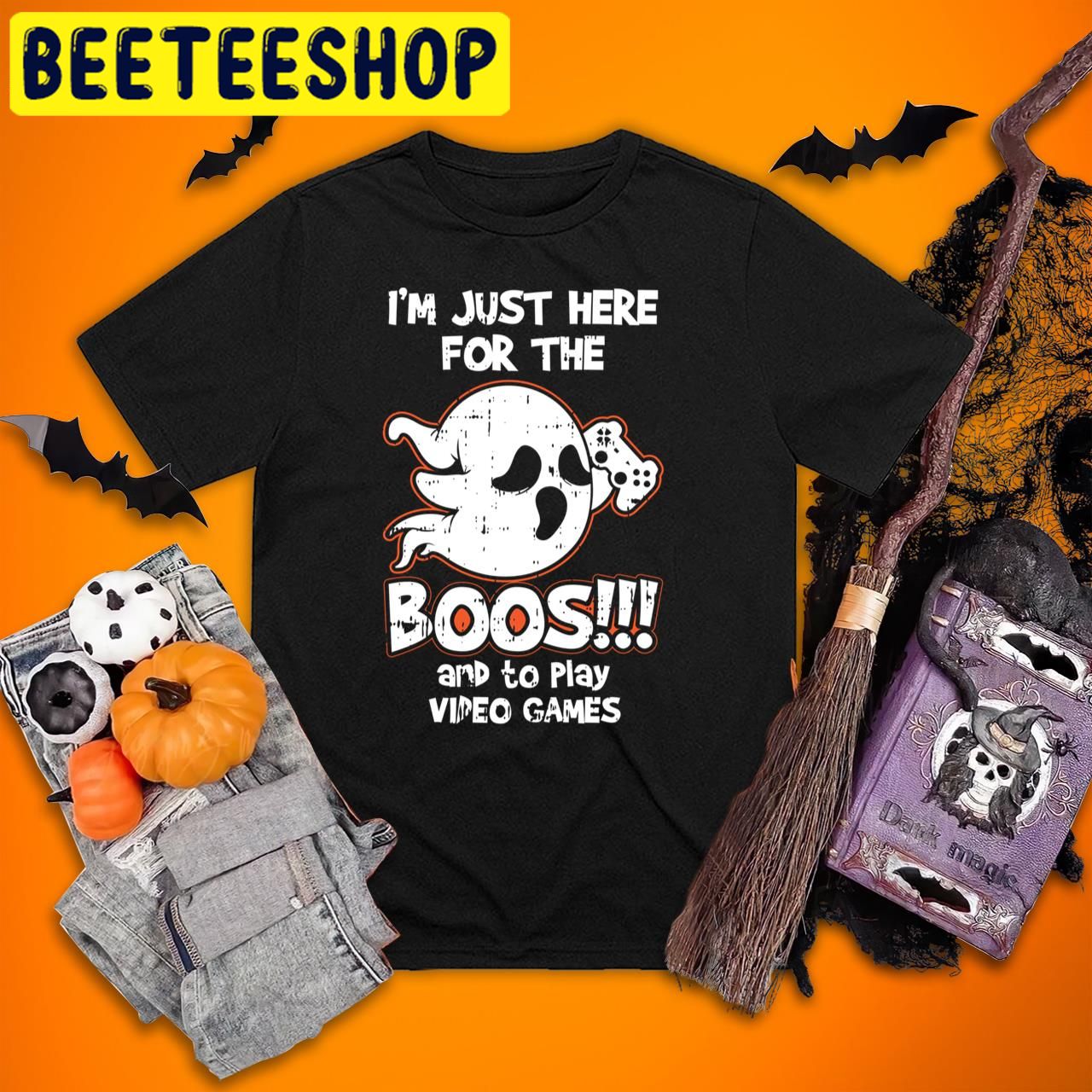 Ghost Gamer For Boo Video Game Costume Halloween Trending Unisex T-Shirt Ghost Gamer For Boo Video Game Costume Halloween Trending Unisex T-Shirt