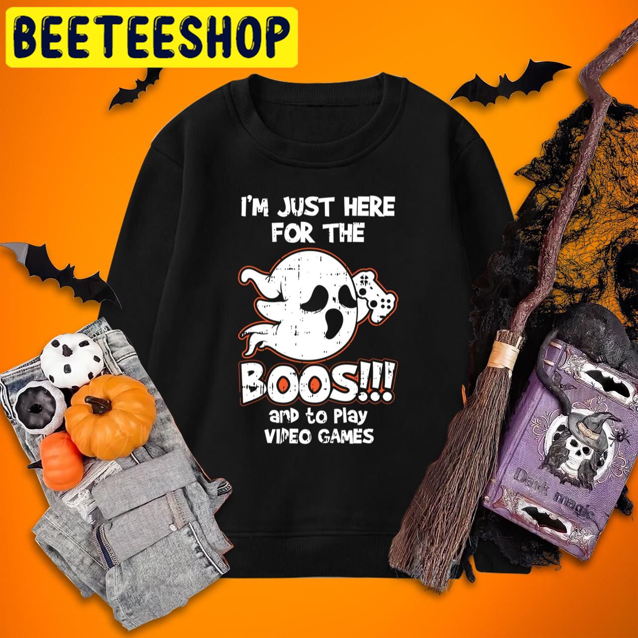 Ghost Gamer For Boo Video Game Costume Halloween Trending Unisex T-Shirt Ghost Gamer For Boo Video Game Costume Halloween Trending Unisex T-Shirt