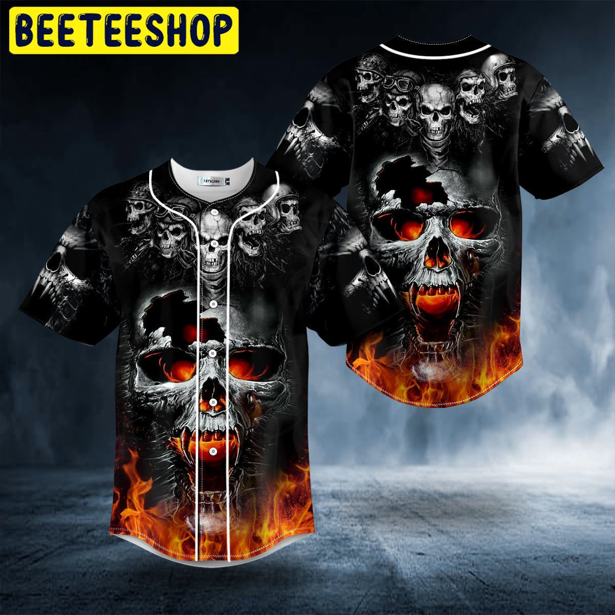Ghost Rider Fire Skull Trending Baseball Jersey Ghost Rider Fire Skull Trending Baseball Jersey