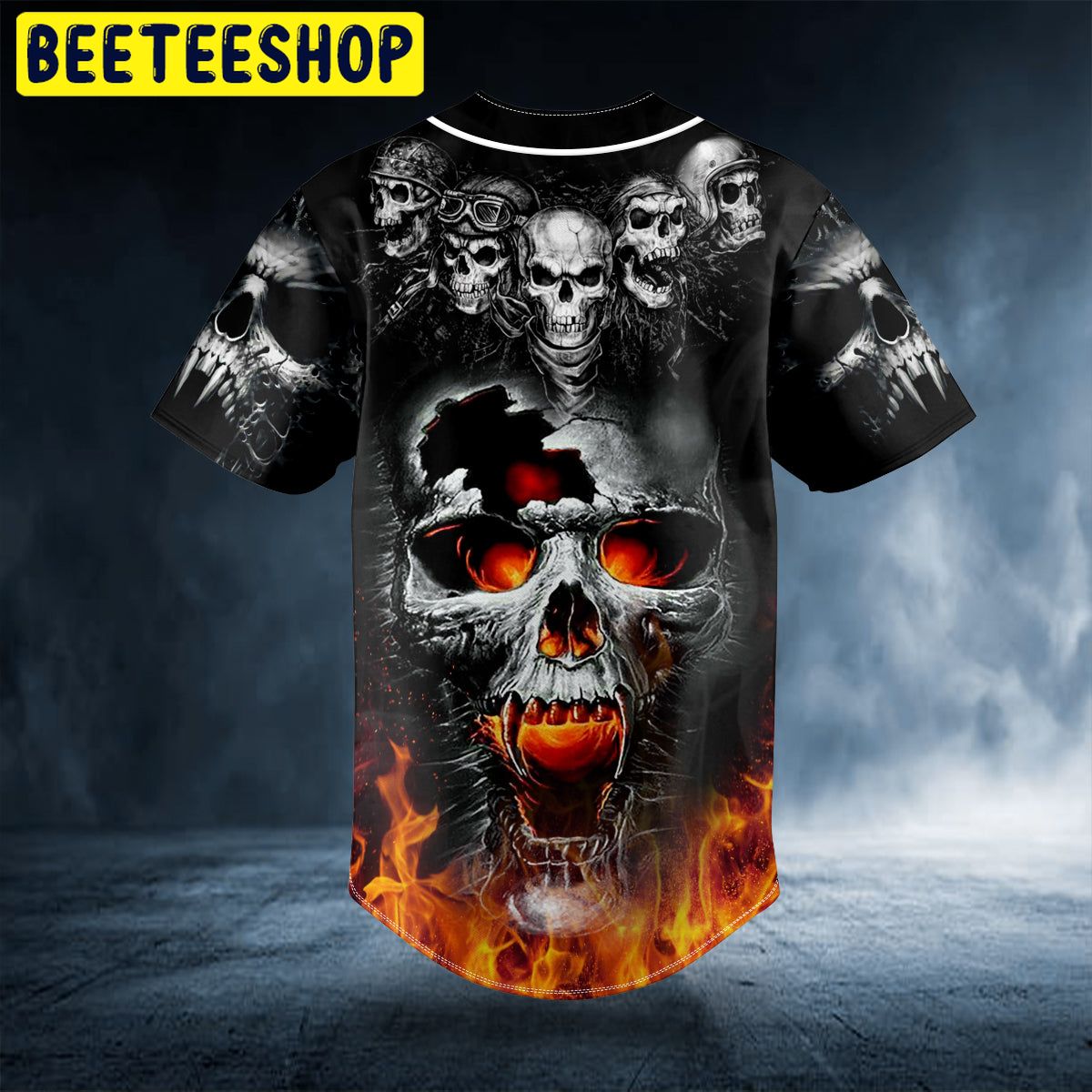 Ghost Rider Fire Skull Trending Baseball Jersey Ghost Rider Fire Skull Trending Baseball Jersey