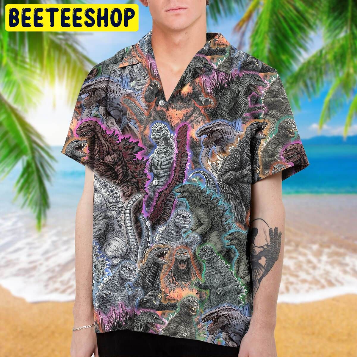 Godzilla Trending Hawaiian Shirt Godzilla Trending Hawaiian Shirt