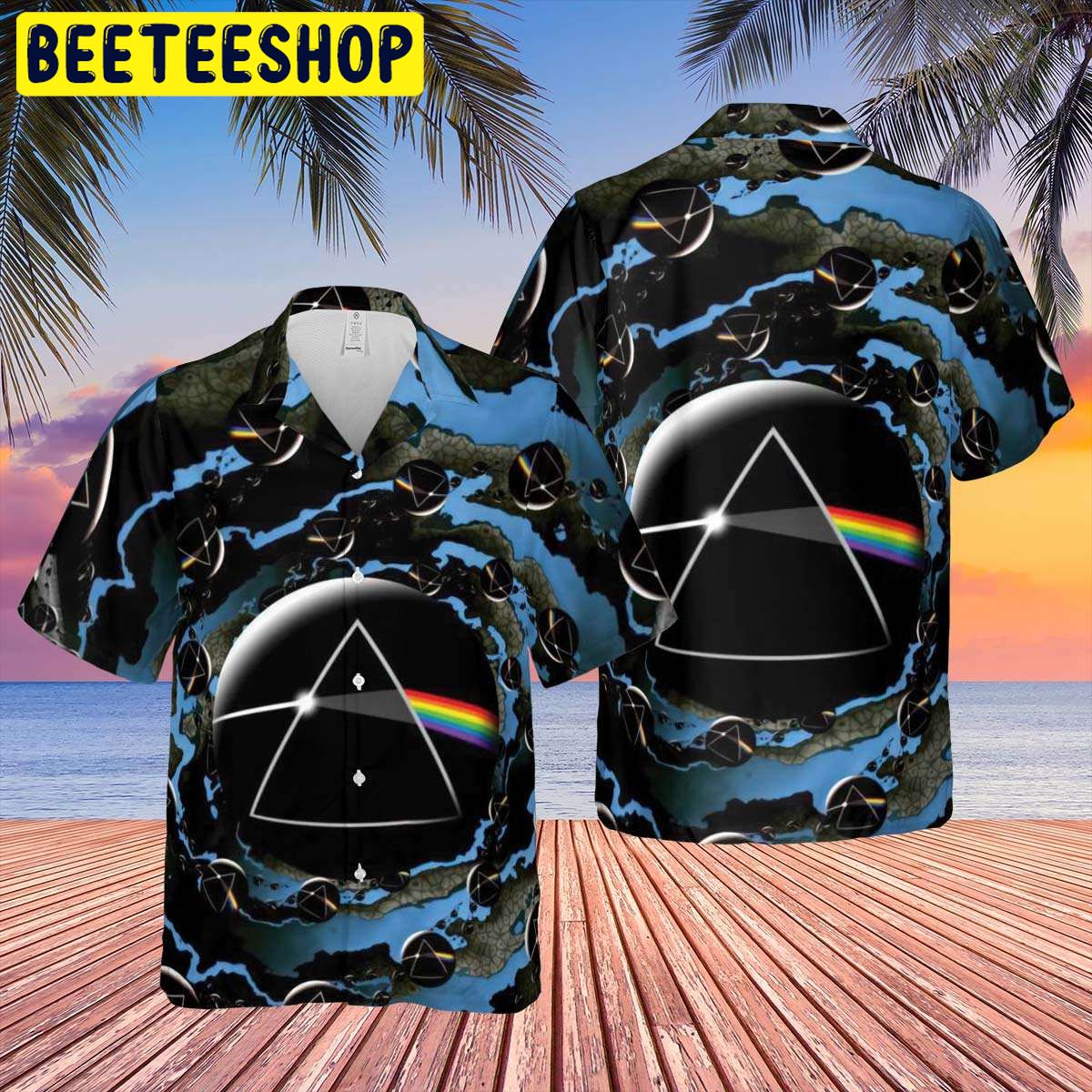 Good bye Blue Sky Dark Side Of the Moon Hawaiian Shirt Good bye Blue Sky Dark Side Of the Moon Hawaiian Shirt