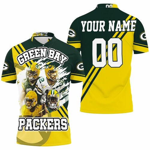 Green Bay Packers Aaron Rodgers 12 Jimmy Graham 80 Aaron Jones 33 Davante Adams 17 For Fans Personalized Polo Shirt Green Bay Packers Aaron Rodgers 12 Jimmy Graham 80 Aaron Jones 33 Davante Adams 17 For Fans Personalized Polo Shirt