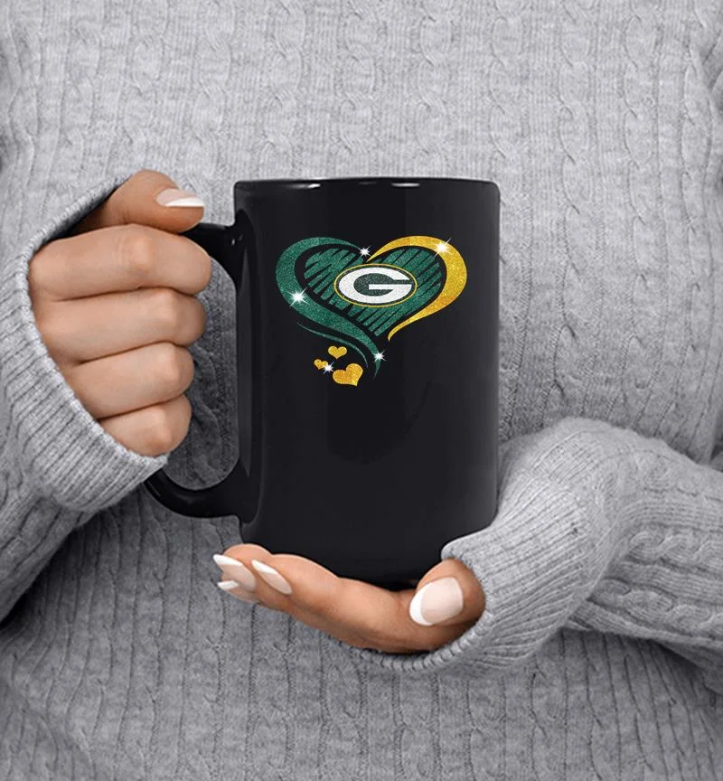 Green Bay Packers Hear Mug Green Bay Packers Hear Mug