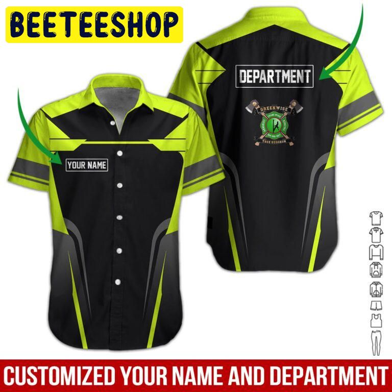Green- Green Wise Custom Name Hawaiian Shirt Green- Green Wise Custom Name Hawaiian Shirt