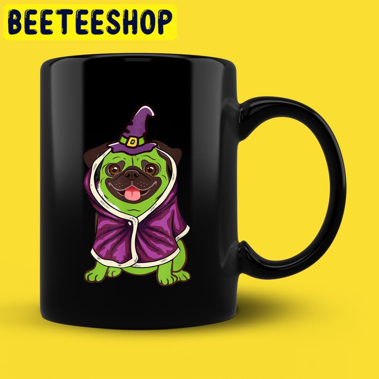 Green Witch Pug Cute Dog Costume Pug-o-ween Funny Halloween Trending Unisex T-Shirt Green Witch Pug Cute Dog Costume Pug-o-ween Funny Halloween Trending Unisex T-Shirt
