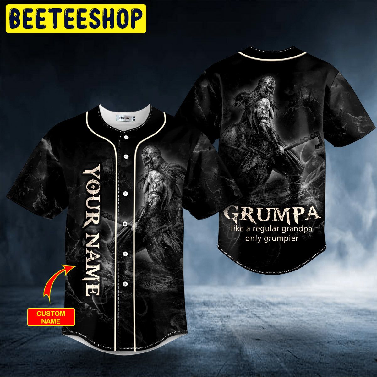 Grumpa Like A Regular Grandpa Only Grumpier Personalized Trending Baseball Jersey Grumpa Like A Regular Grandpa Only Grumpier Personalized Trending Baseball Jersey