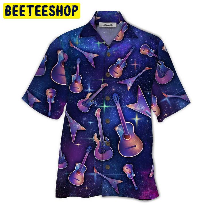Guitar 3D All Over Printed Trending Hawaiian Shirt Guitar 3D All Over Printed Trending Hawaiian Shirt