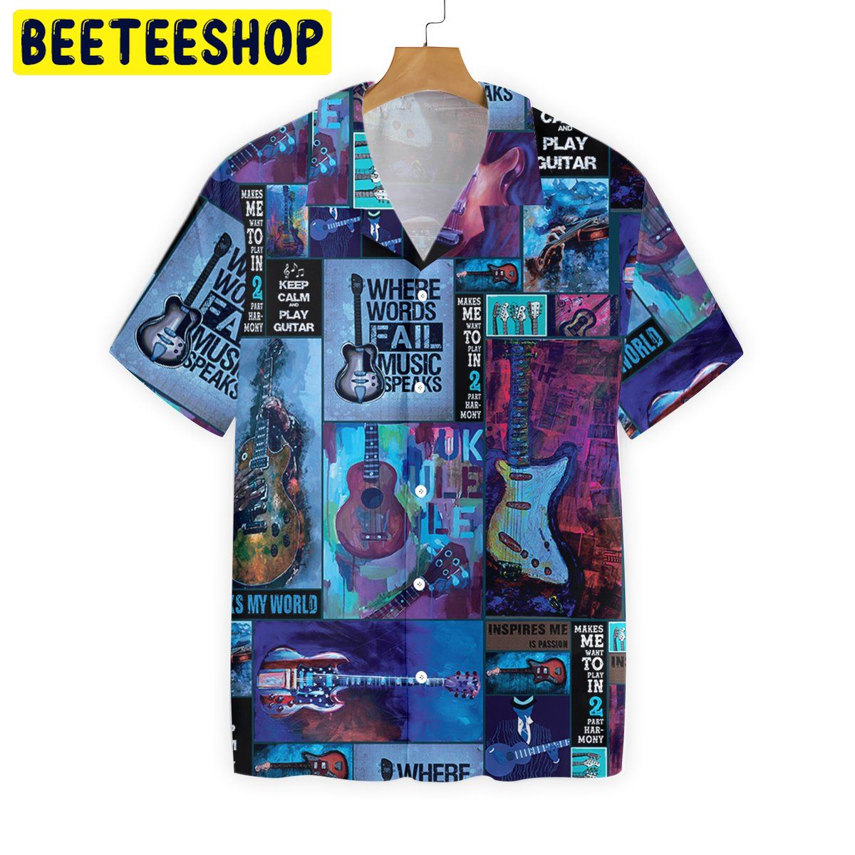 Guitar Art Guitarist Trending Hawaiian Shirt Guitar Art Guitarist Trending Hawaiian Shirt