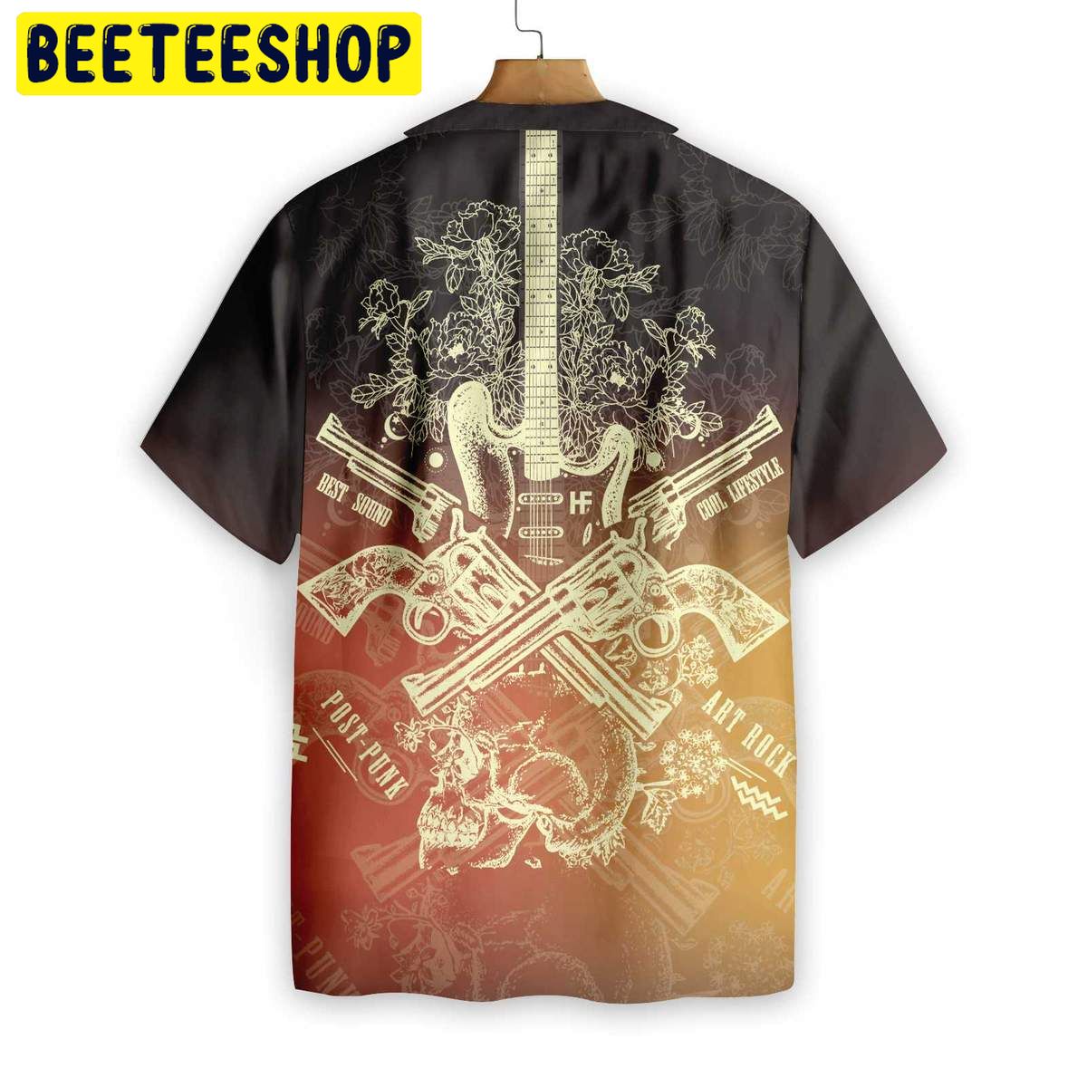 Guitar Rock N Roll Colorful Trending Hawaiian Shirt Guitar Rock N Roll Colorful Trending Hawaiian Shirt