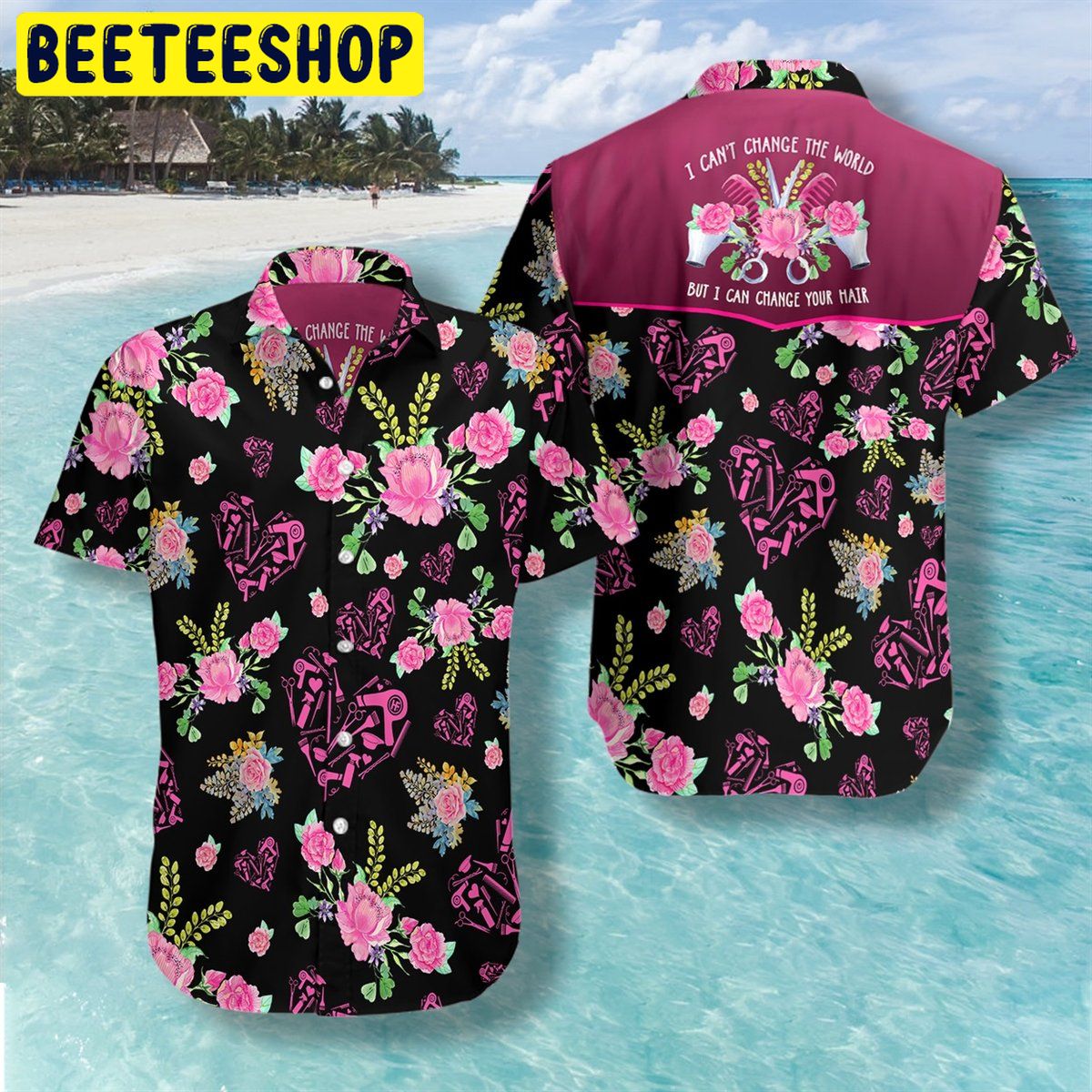 HairStylist 3D All Over Printed Trending Hawaiian Shirt HairStylist 3D All Over Printed Trending Hawaiian Shirt
