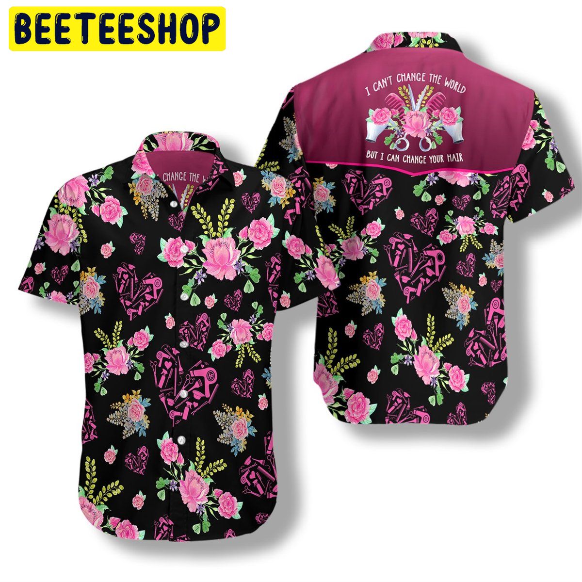 HairStylist 3D All Over Printed Trending Hawaiian Shirt HairStylist 3D All Over Printed Trending Hawaiian Shirt
