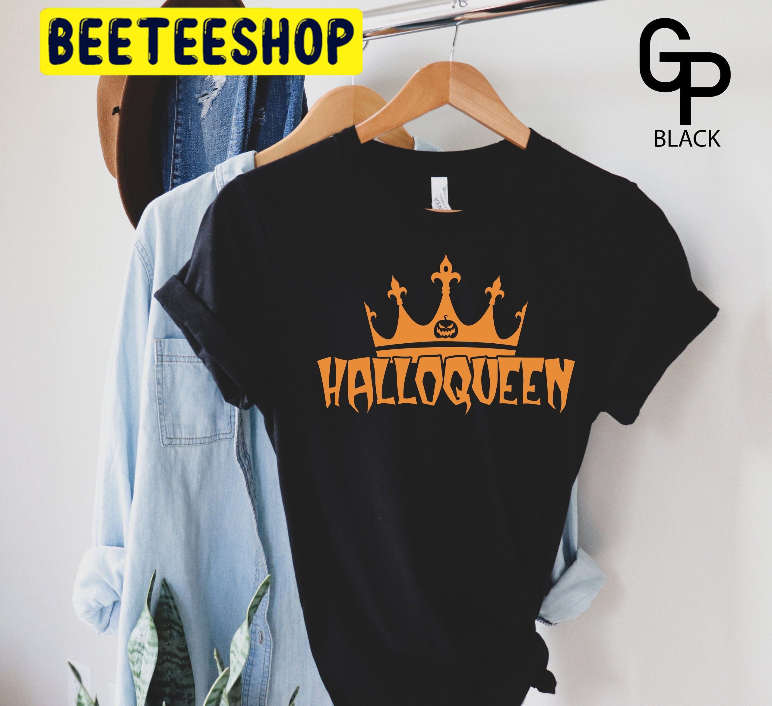 Halloqueen Crown HalloweenTrending Unisex Shirt Halloqueen Crown HalloweenTrending Unisex Shirt