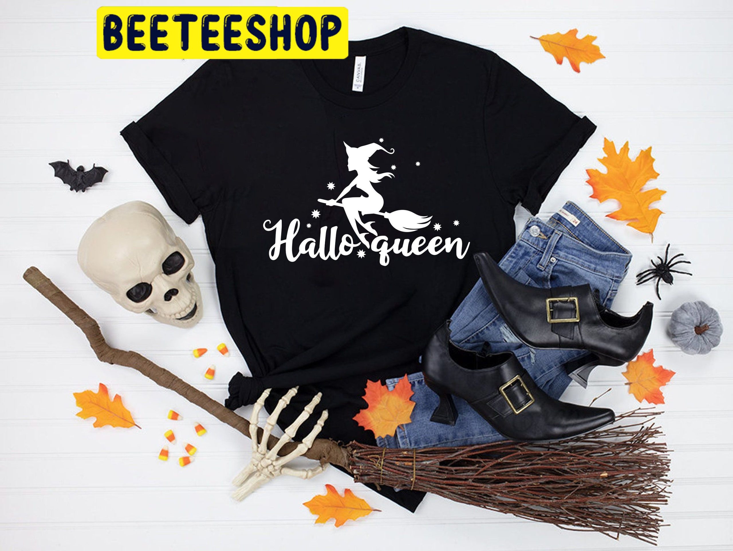 Halloqueen Trick Or Treat HalloweenTrending Unisex Shirt Halloqueen Trick Or Treat HalloweenTrending Unisex Shirt