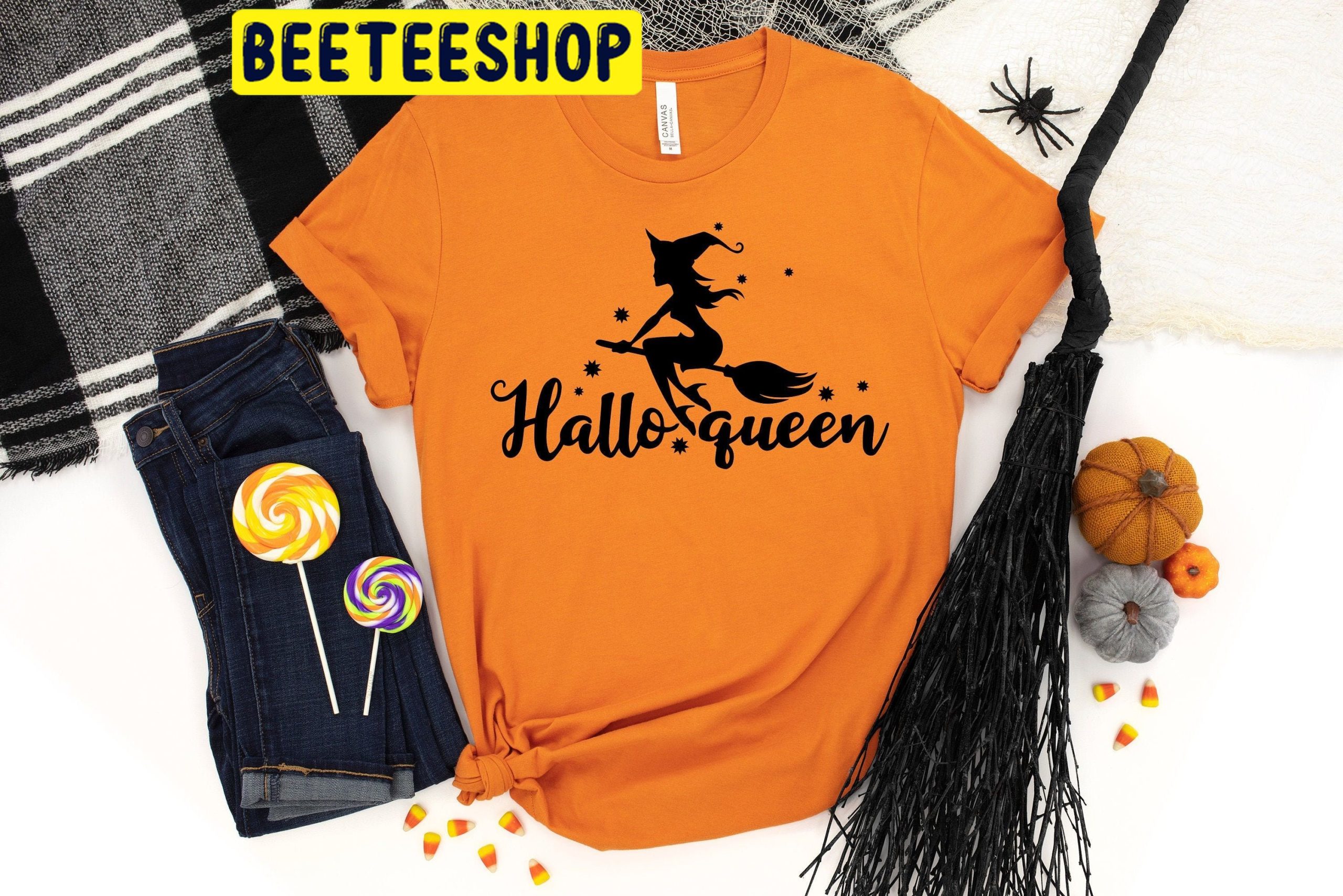 Halloqueen Trick Or Treat HalloweenTrending Unisex Shirt Halloqueen Trick Or Treat HalloweenTrending Unisex Shirt