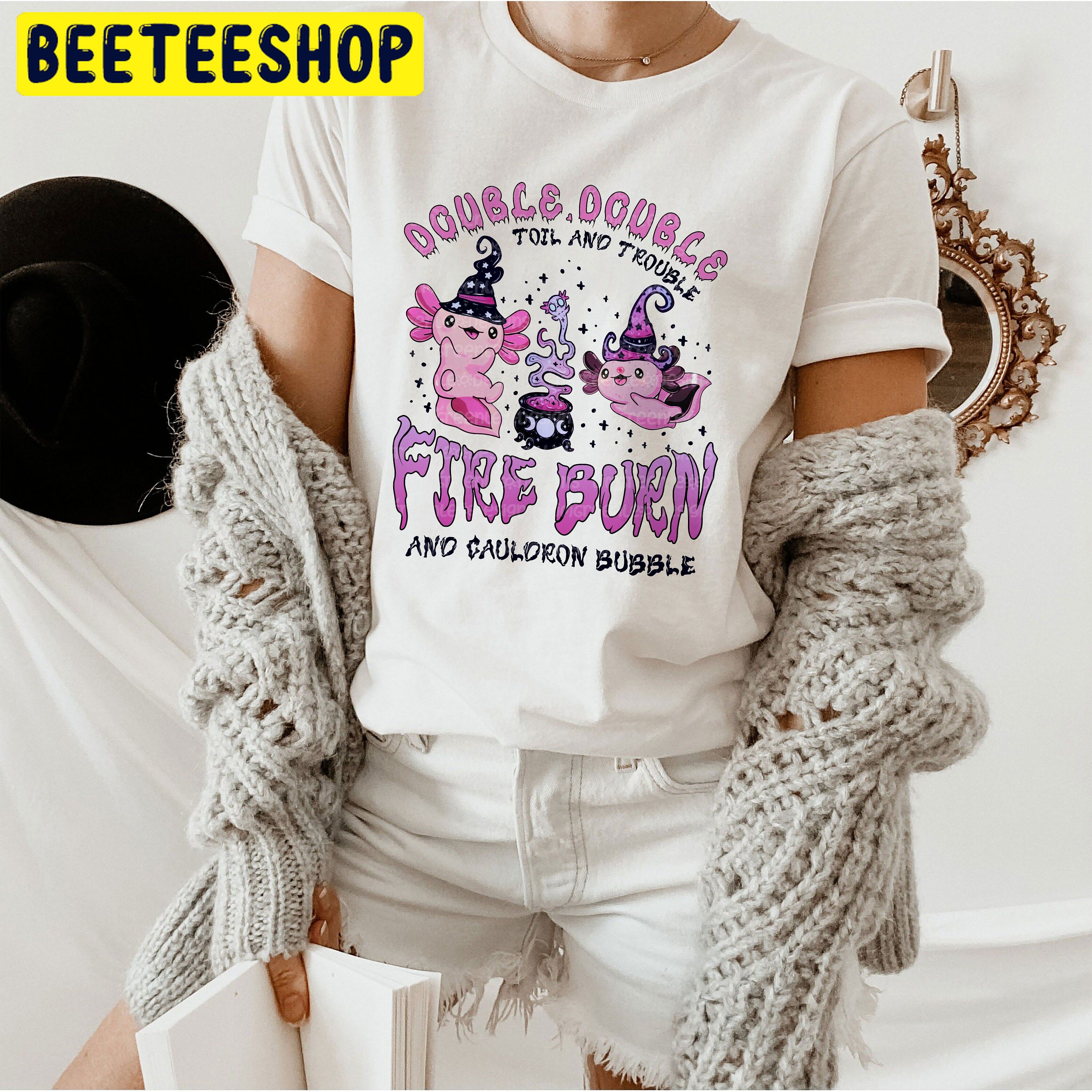Halloween Axolotl Witchcraft Trending Unisex Shirt Halloween Axolotl Witchcraft Trending Unisex Shirt
