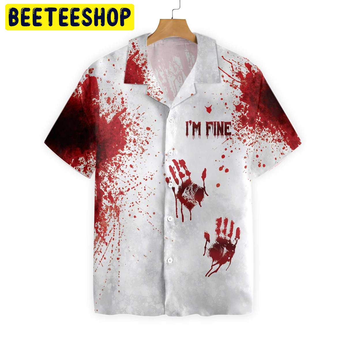 Halloween Blood Splatter Trending Hawaiian Shirt Halloween Blood Splatter Trending Hawaiian Shirt
