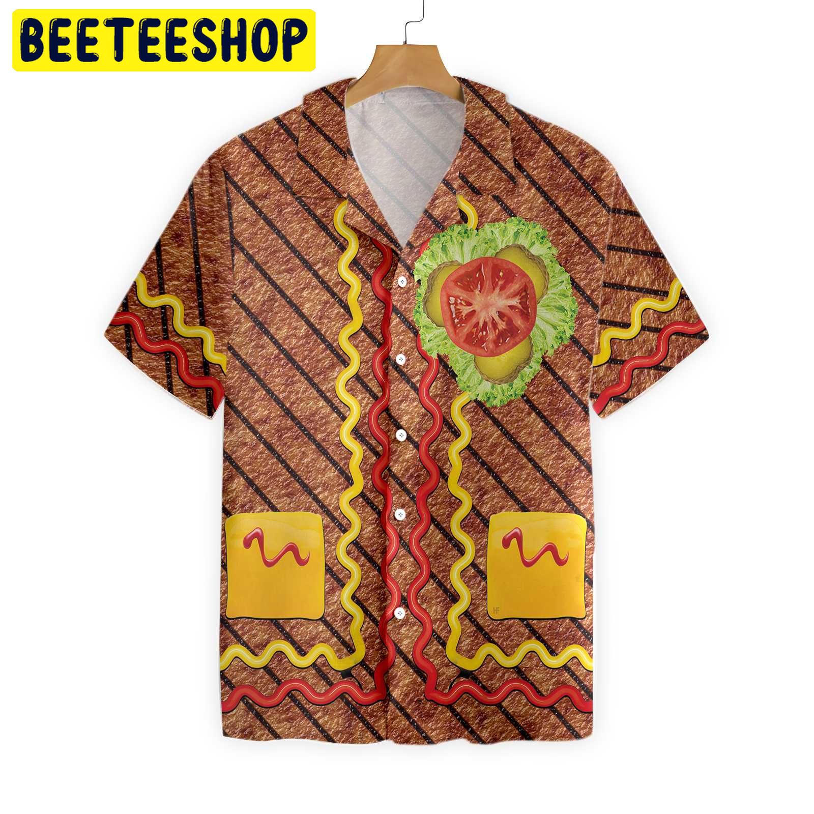 Halloween Burger Costume Shirt Trending Hawaiian Shirt Halloween Burger Costume Shirt Trending Hawaiian Shirt