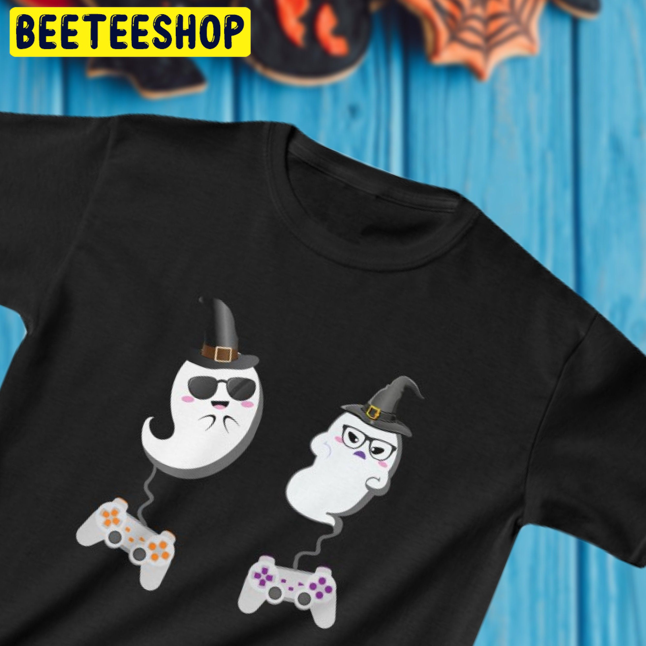 Halloween Gamer Cute Ghosts Trending Unisex Shirt Halloween Gamer Cute Ghosts Trending Unisex Shirt