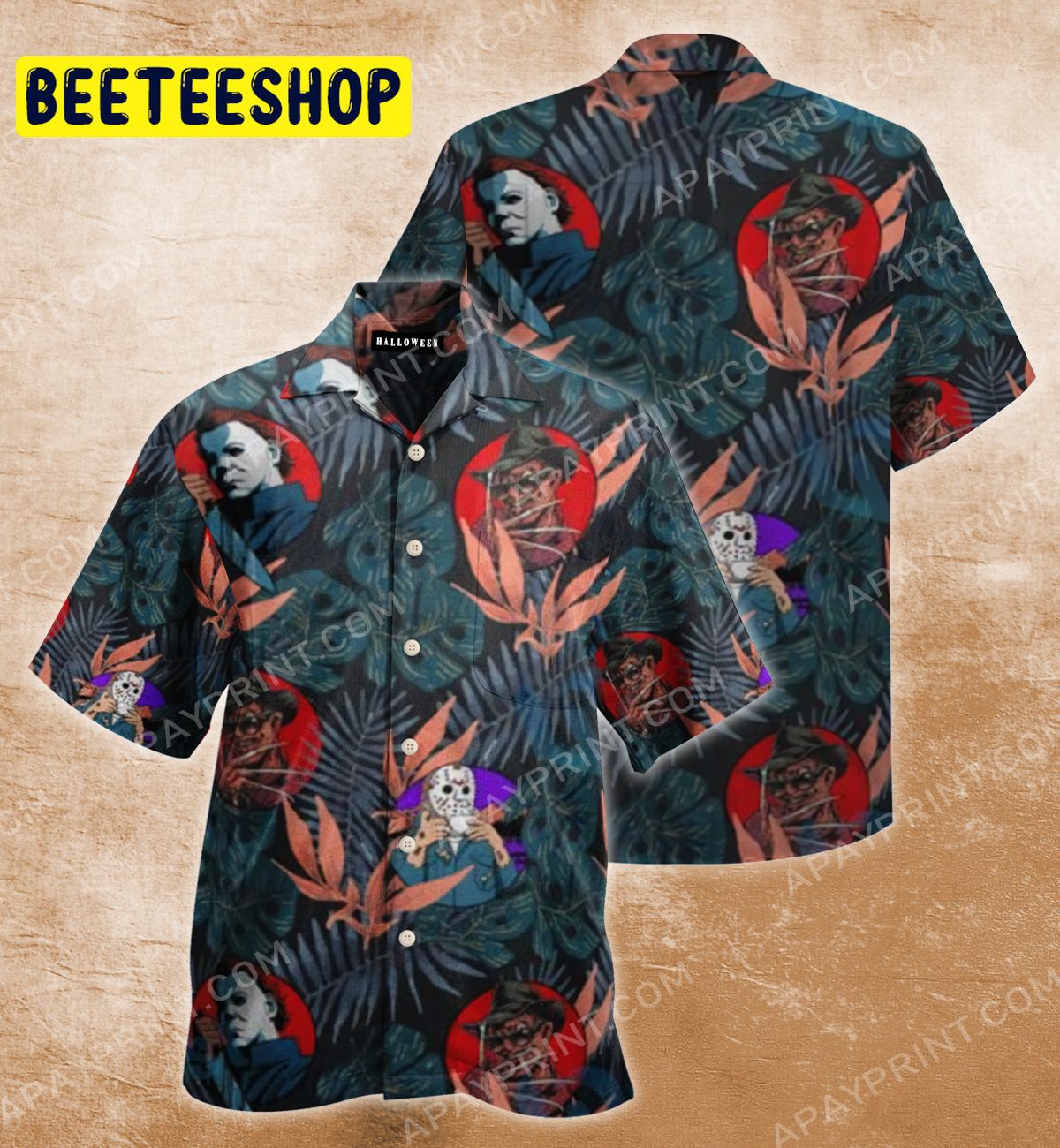 Halloween Horror Movie Killers Trending Hawaiian Shirt Halloween Horror Movie Killers Trending Hawaiian Shirt