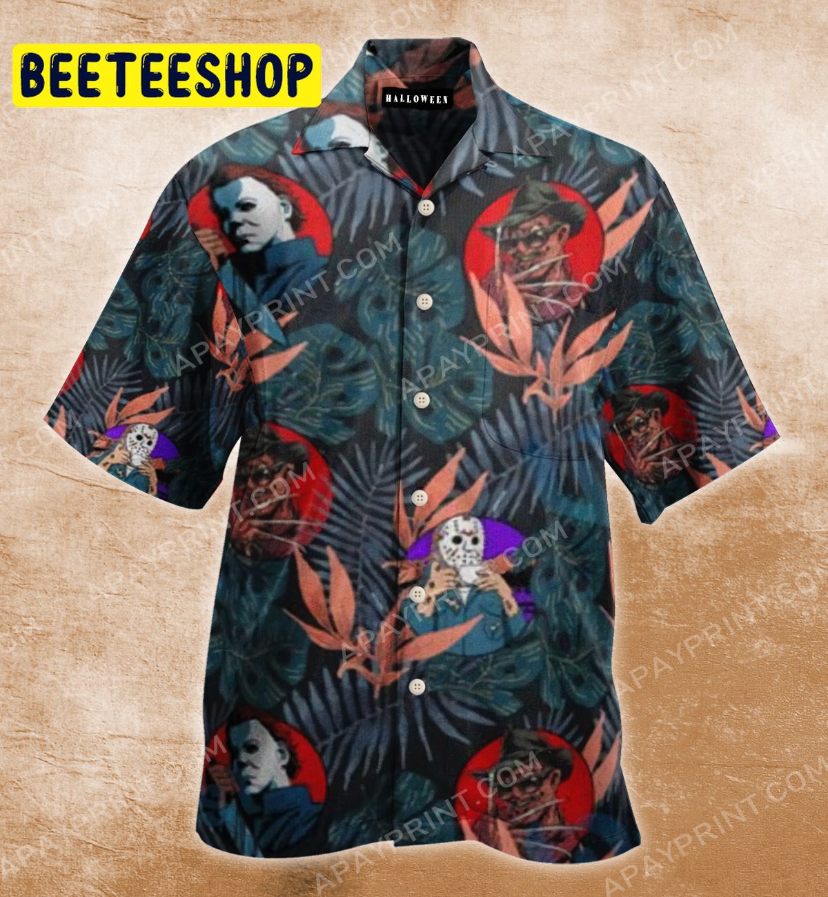 Halloween Horror Movie Killers Trending Hawaiian Shirt Halloween Horror Movie Killers Trending Hawaiian Shirt