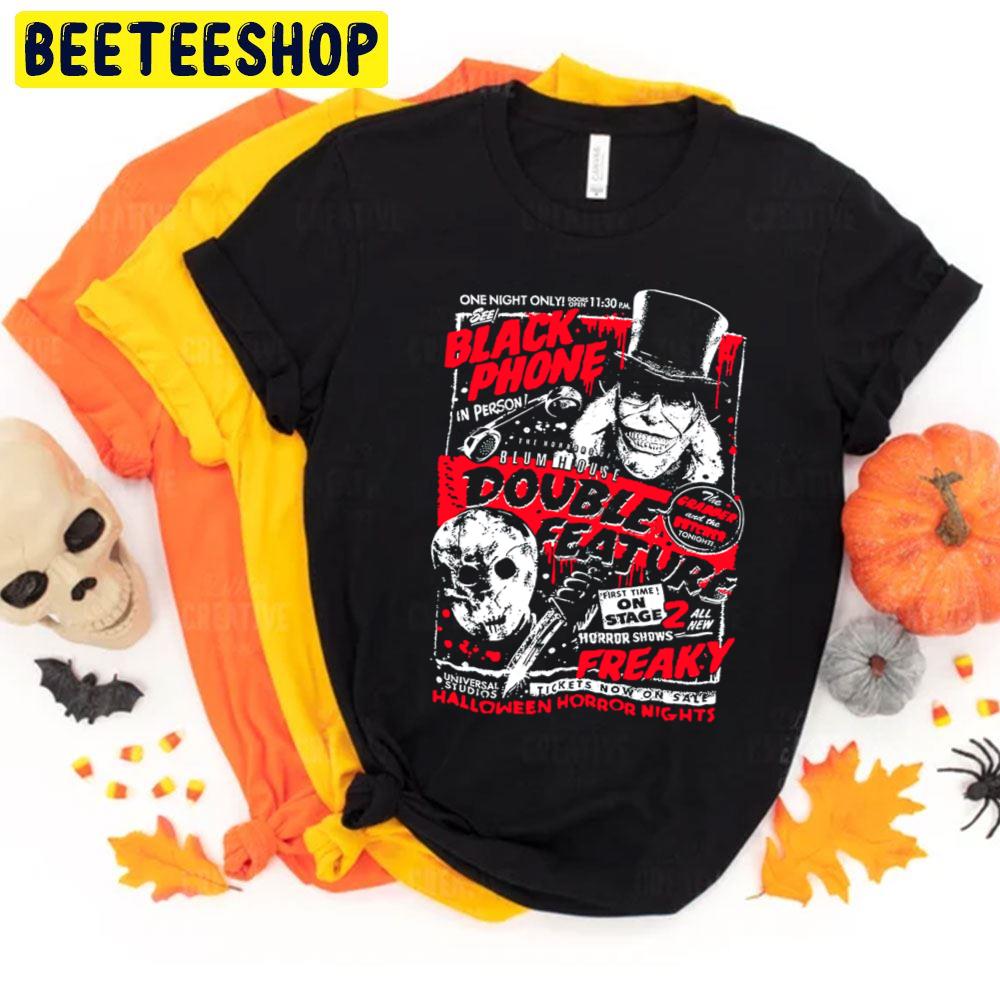 Halloween Horror Nights Jason Voorhees And Black Phone Trending Unisex T-Shirt Halloween Horror Nights Jason Voorhees And Black Phone Trending Unisex T-Shirt