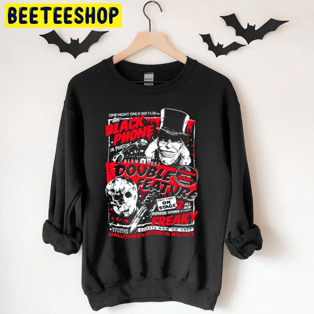 Halloween Horror Nights Jason Voorhees And Black Phone Trending Unisex T-Shirt Halloween Horror Nights Jason Voorhees And Black Phone Trending Unisex T-Shirt