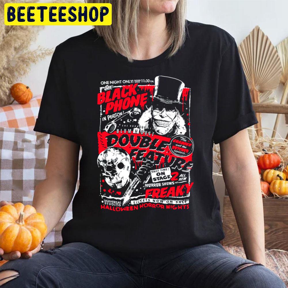 Halloween Horror Nights Jason Voorhees And Black Phone Trending Unisex T-Shirt Halloween Horror Nights Jason Voorhees And Black Phone Trending Unisex T-Shirt