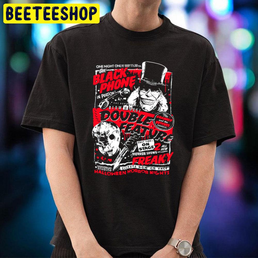 Halloween Horror Nights Jason Voorhees And Black Phone Trending Unisex T-Shirt Halloween Horror Nights Jason Voorhees And Black Phone Trending Unisex T-Shirt